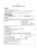 Giáo án Toán 4 chương 2 bài 2: Nhân với số có ba chữ số