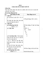 Giáo án Toán 4 chương 2 bài 3: Chia cho số có một chữ số