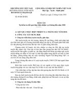 BÁO CÁO Tự kiểm tra kết quả thực hiện nhiệm vụ 6 tháng đầu năm 2018