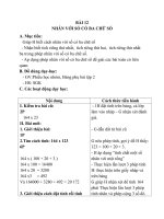 Giáo án Toán 4 chương 2 bài 2: Nhân với số có ba chữ số