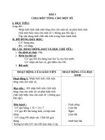 Giáo án Toán 4 chương 2 bài 3: Chia một tổng cho một số