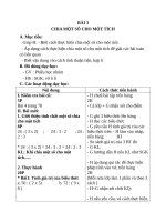 Giáo án Toán 4 chương 2 bài 3: Chia một số cho một tích