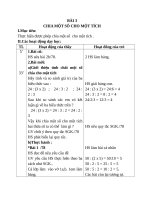 Giáo án Toán 4 chương 2 bài 3: Chia một số cho một tích