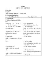 Giáo án Toán 4 chương 2 bài 3: Chia một số cho một tích