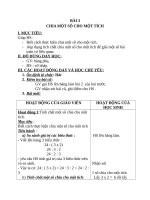 Giáo án Toán 4 chương 2 bài 3: Chia một số cho một tích