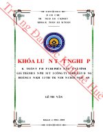 Kế toán tập hợp chi phí sản xuất và tính giá thành sản phẩm tại công ty TNHH hoàng sơn khối 3 thị trấn diễn châu nghệ an 