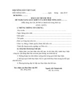 BÁO CÁO THÀNH TÍCH ĐỀ NGHỊ TẶNG GIẤY KHEN CỦA HỘI NÔNG DÂN