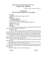 Trích biên bản họp Hội Chữ Thập Đỏ xã xét khen thưởng