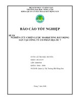 NGHIÊN CỨU CHIẾN LƯỢC MARKETING BẤT ĐỘNG SẢN TẠI CÔNG TY CỔ PHẦN ĐỊA ỐC 7