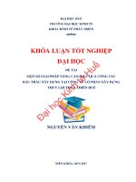 Một số giải pháp nâng cao hiệu quả công tác đấu thầu xây dựng tại công ty cổ phần xây dựng thủy lợi thừa thiên huế 