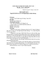 TRÍCH BIÊN BẢN Họp Ban Chấp hành Hội nông dân xã Thạnh Lợi xét và đề nghị tặng kỷ niệm chương