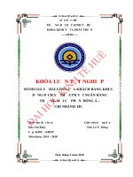 Đánh giá sự hài lòng của khách hàng khi sử dụng dịch vụ thẻ ATM tại ngân hàng thương mại cổ phần đông á   chi nhánh huế 