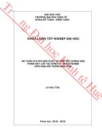 Kế toán chi phí và tính giá thành sản phẩm xây lắp tại công ty TNHH xây dựng bảo thái 