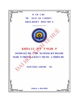 Đánh giá thực trạng đăng ký doanh nghiệp trên địa bàn tỉnh thừa thiên huế 