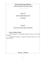 ĐẶC SAN TUYÊN TRUYỀN BỘ LUẬT TỐ TỤNG DÂN SỰ NĂM 2015