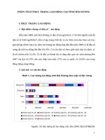 Phân tích thực trạng lao động tại tỉnh hải dương