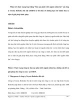 Phân tích thực trạng hoạt động “đào tạo phát triển nguồn nhân lực” tại công ty toyota boshoku hà nội (TBHN) 