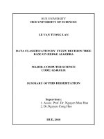 Phân lớp dữ liệu bằng cây quyết định mờ dựa trên đại số gia tử tt