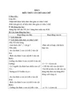 Giáo án Toán 4 chương 2 bài 1: Biểu thức có chứa ba chữ