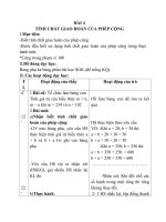 Giáo án Toán 4 chương 2 bài 1: Tính chất giao hoán của phép cộng