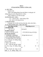 Giáo án Toán 4 chương 2 bài 1: Vẽ hai đường thẳng vuông góc