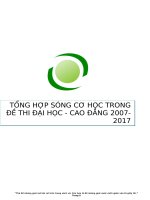 Bài tập sóng cơ trong đề thi tốt nghiệp