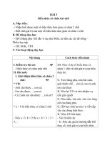 Giáo án Toán 4 chương 2 bài 1: Biểu thức có chứa hai chữ