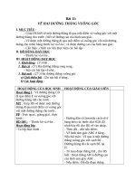 Giáo án Toán 4 chương 2 bài 1: Vẽ hai đường thẳng vuông góc