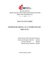 Báo cáo đồ án tốt nghiệp bản word hệ thống cảm biến đo gió trên ô tô