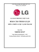 chiến lược cạnh tranh của công ty LG electronics việt nam trong kinh doanh máy điều hòa nhiệt độ  