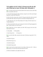 Trắc nghiệm lịch sử 12 bài 12