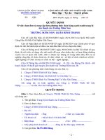 MẪU CHỈ ĐỊNH GÓI THẦU CHO ĐƠN VỊ TRƯỜNG HỌC