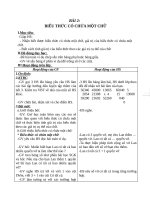 Giáo án Toán 4 chương 1 bài 2: Biểu thức có chứa một chữ