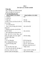 Giáo án Toán 4 chương 1 bài 1: Ôn tập các số đếm 100,000