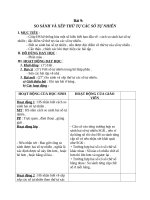 Giáo án Toán 4 chương 1 bài 9: So sánh và xếp thứ tự các số tự nhiên