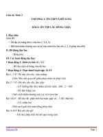 Giáo án Toán 3 chương 1 bài 6: Ôn tập bảng chia