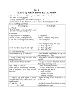 Giáo án Toán 4 chương 1 bài 8: Viết số tự nhiên trong hệ thập phân