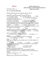 BỘ đề THI học kỳ i hóa 12 ( 5 đề đạt 8 điểm )