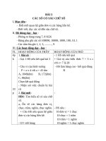 Giáo án Toán 4 chương 1 bài 3: Các số có sáu chữ số