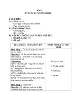 Giáo án Toán 4 chương 1 bài 1: Ôn tập các số đếm 100,000