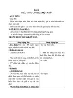 Giáo án Toán 4 chương 1 bài 2: Biểu thức có chứa một chữ