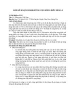 BẢN kế HOẠCH MARKETING CHO HÃNG điều hòa LG 