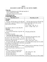 Giáo án Toán 4 chương 1 bài 9: So sánh và xếp thứ tự các số tự nhiên