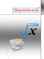 12 phương pháp giải và biện luận phương trình chứa căn thức