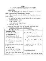 Giáo án Toán 4 chương 1 bài 9: So sánh và xếp thứ tự các số tự nhiên