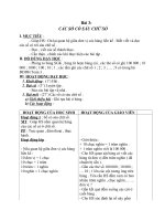 Giáo án Toán 4 chương 1 bài 3: Các số có sáu chữ số