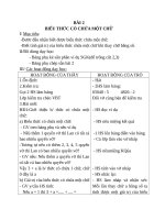 Giáo án Toán 4 chương 1 bài 2: Biểu thức có chứa một chữ