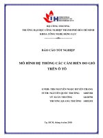 ĐỒ ÁN TỐT NGHIỆP HỆ THỐNG CÁC CẢM BIẾN ĐO GIÓ TRÊN Ô TÔ