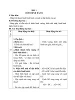 Giáo án Toán 4 chương 3 bài 2: Hình bình hành