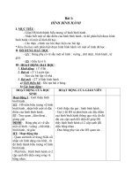 Giáo án Toán 4 chương 3 bài 2: Hình bình hành